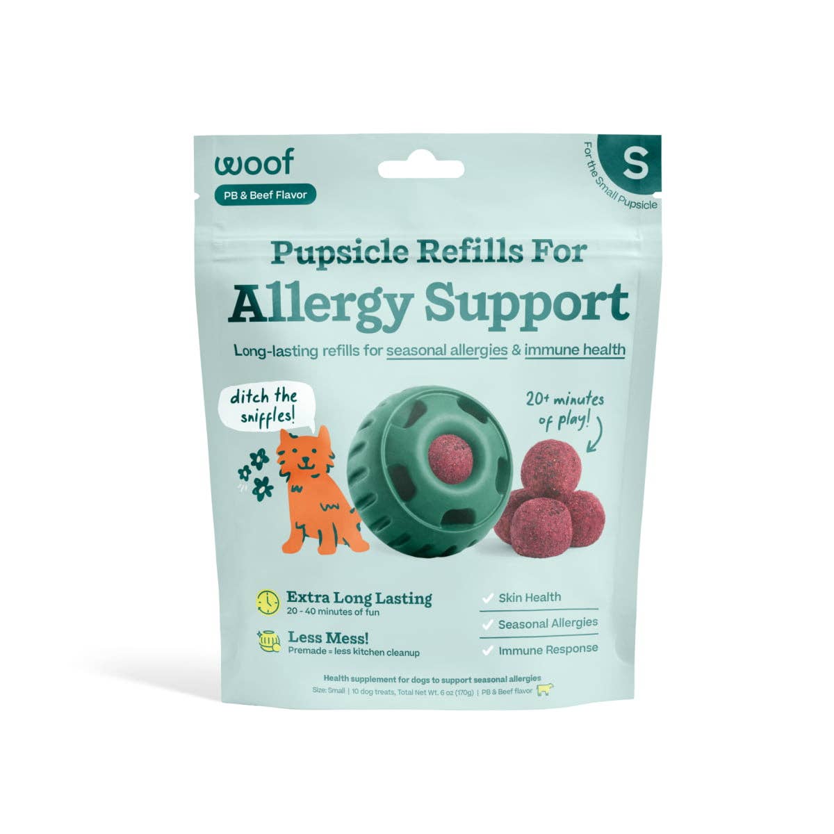 WOOF Allergy Support Wellness Pops