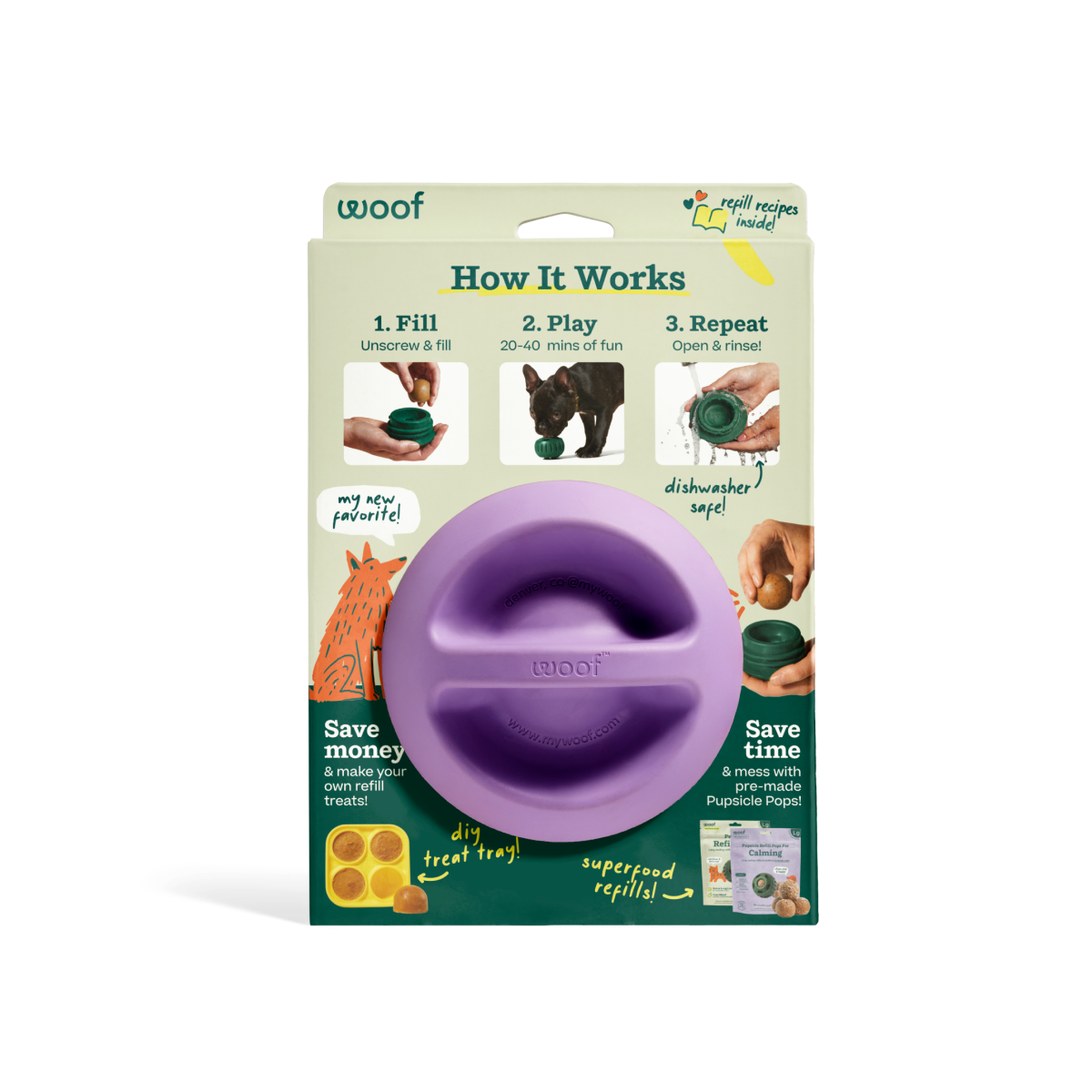 WOOF Pupsicle Lavender