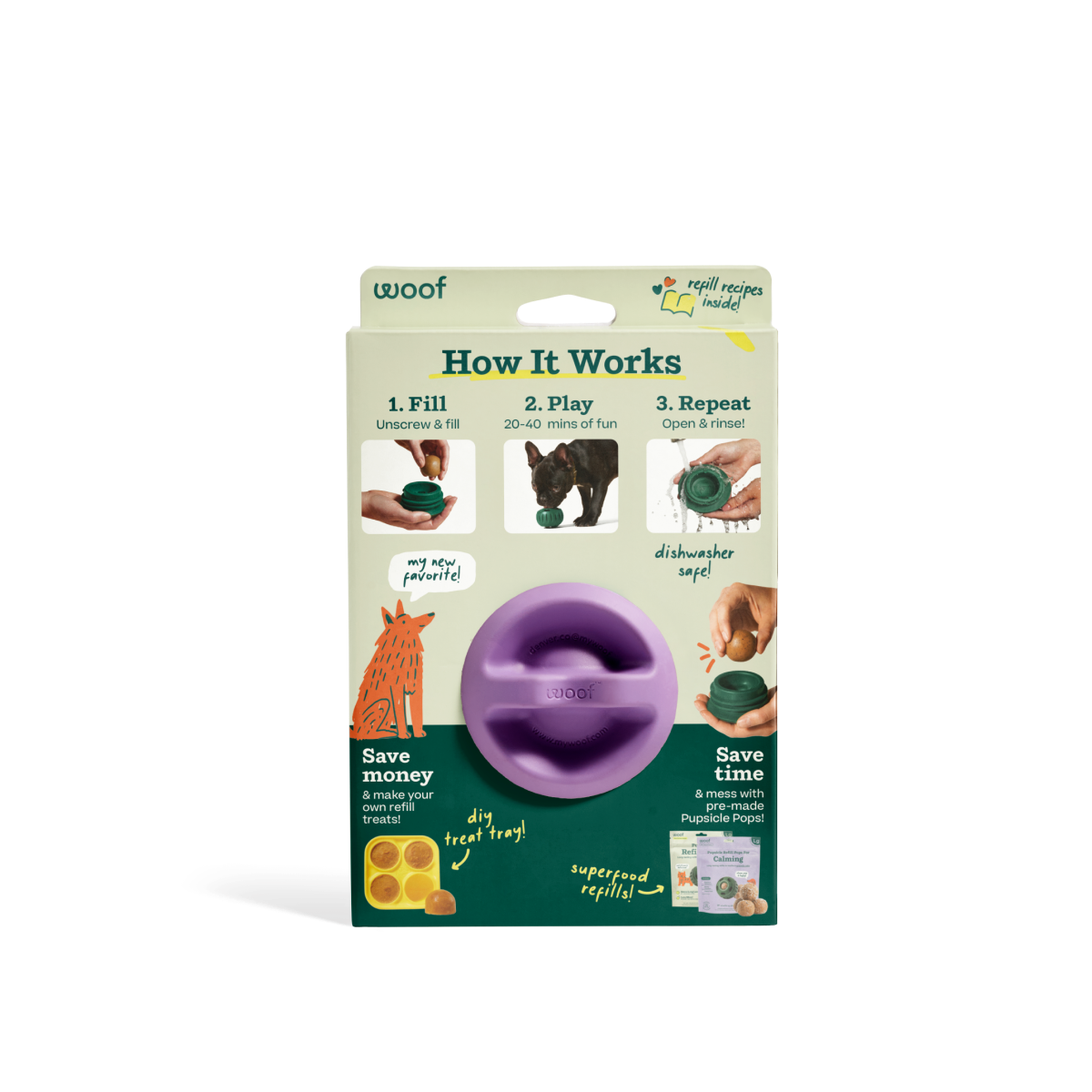 WOOF Pupsicle Lavender