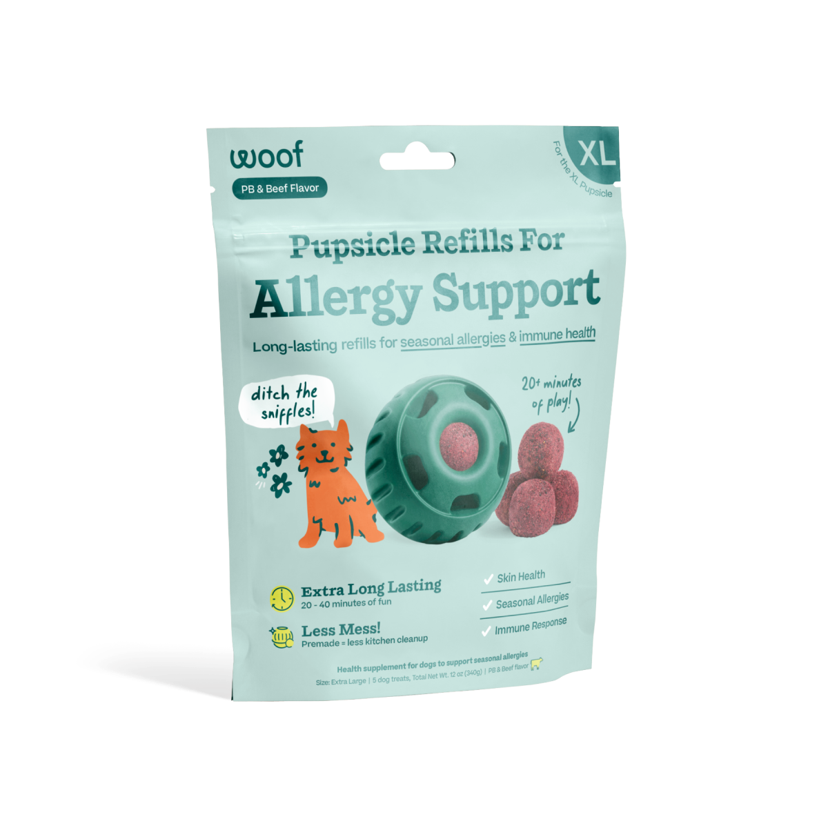 WOOF Allergy Support Wellness Pops