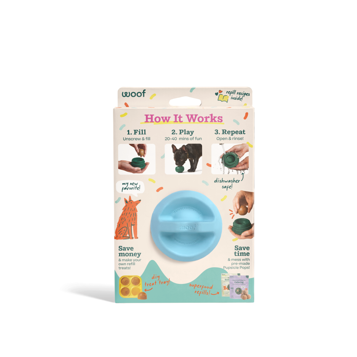 WOOF Pupsicle 'Birthday' Blue
