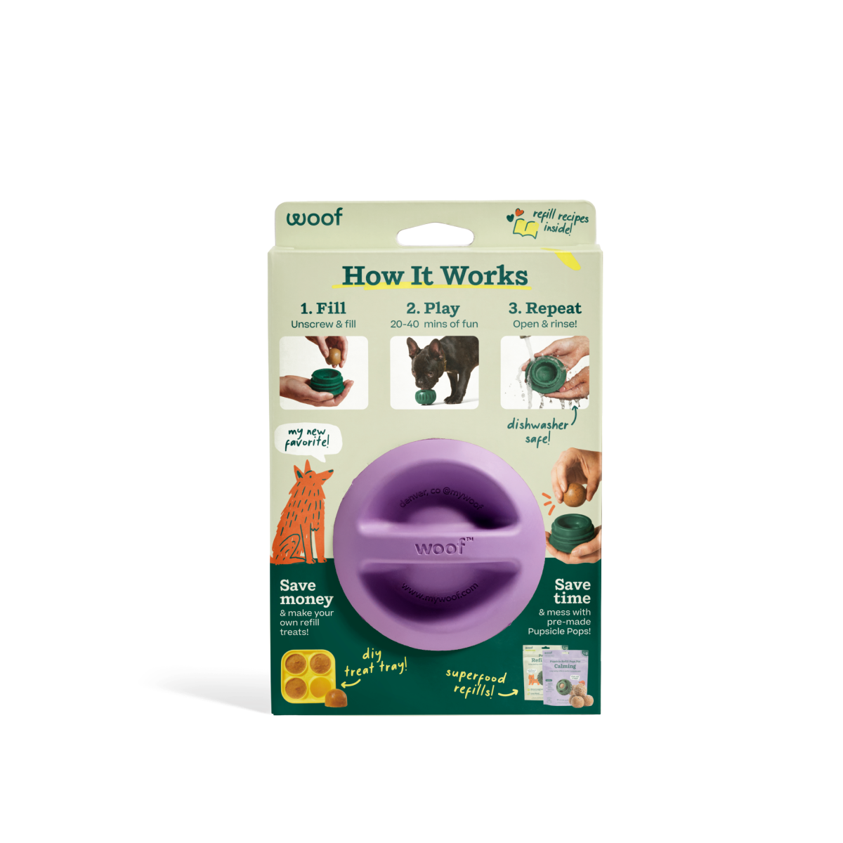 WOOF Pupsicle Lavender