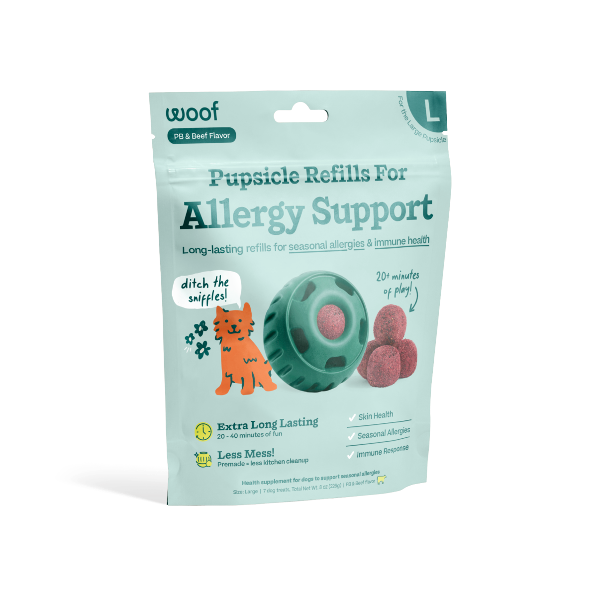 WOOF Allergy Support Wellness Pops