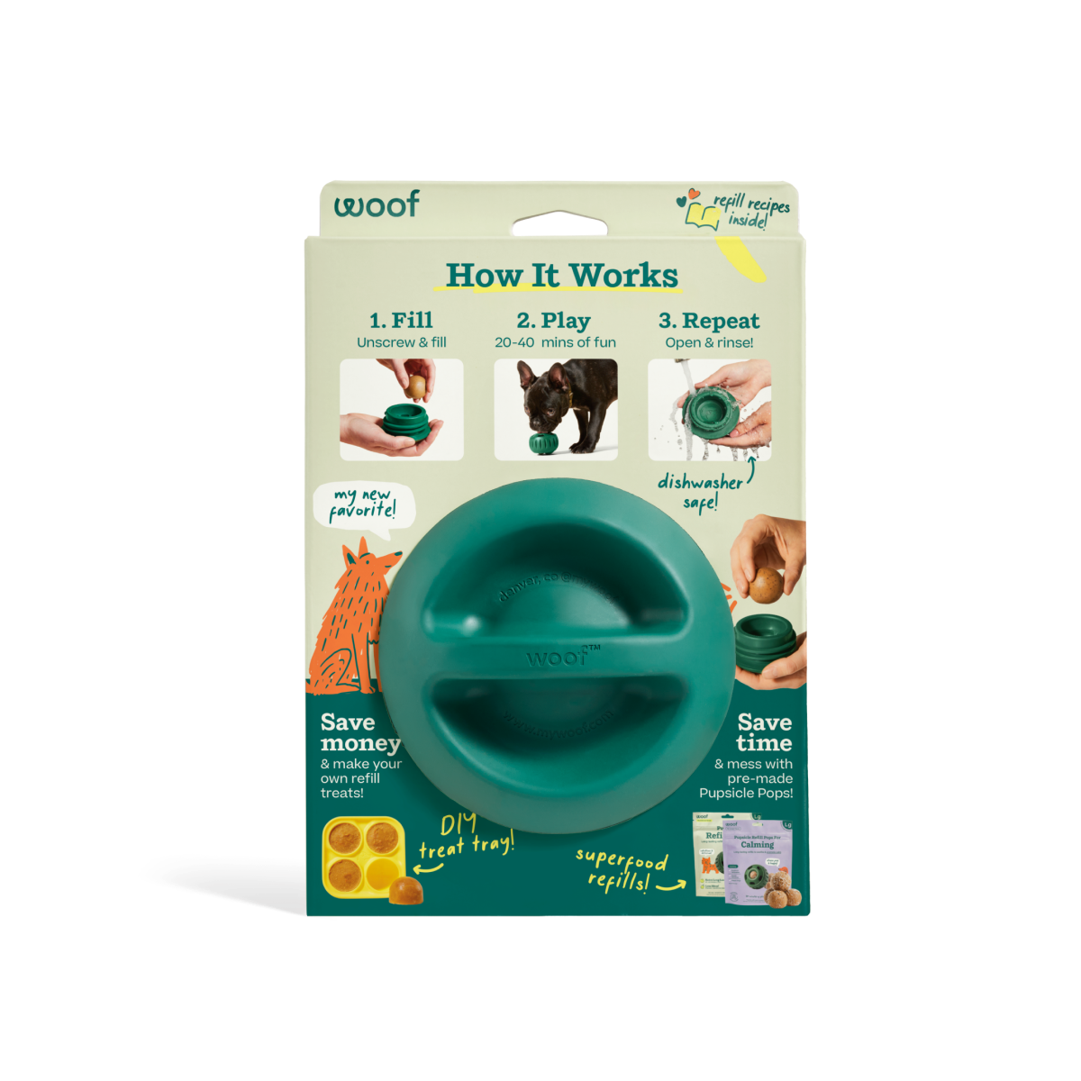 WOOF Pupsicle Green
