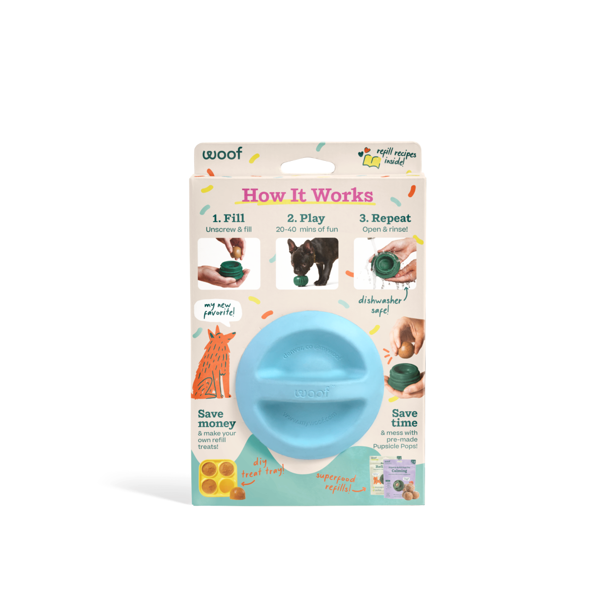 WOOF Pupsicle 'Birthday' Blue