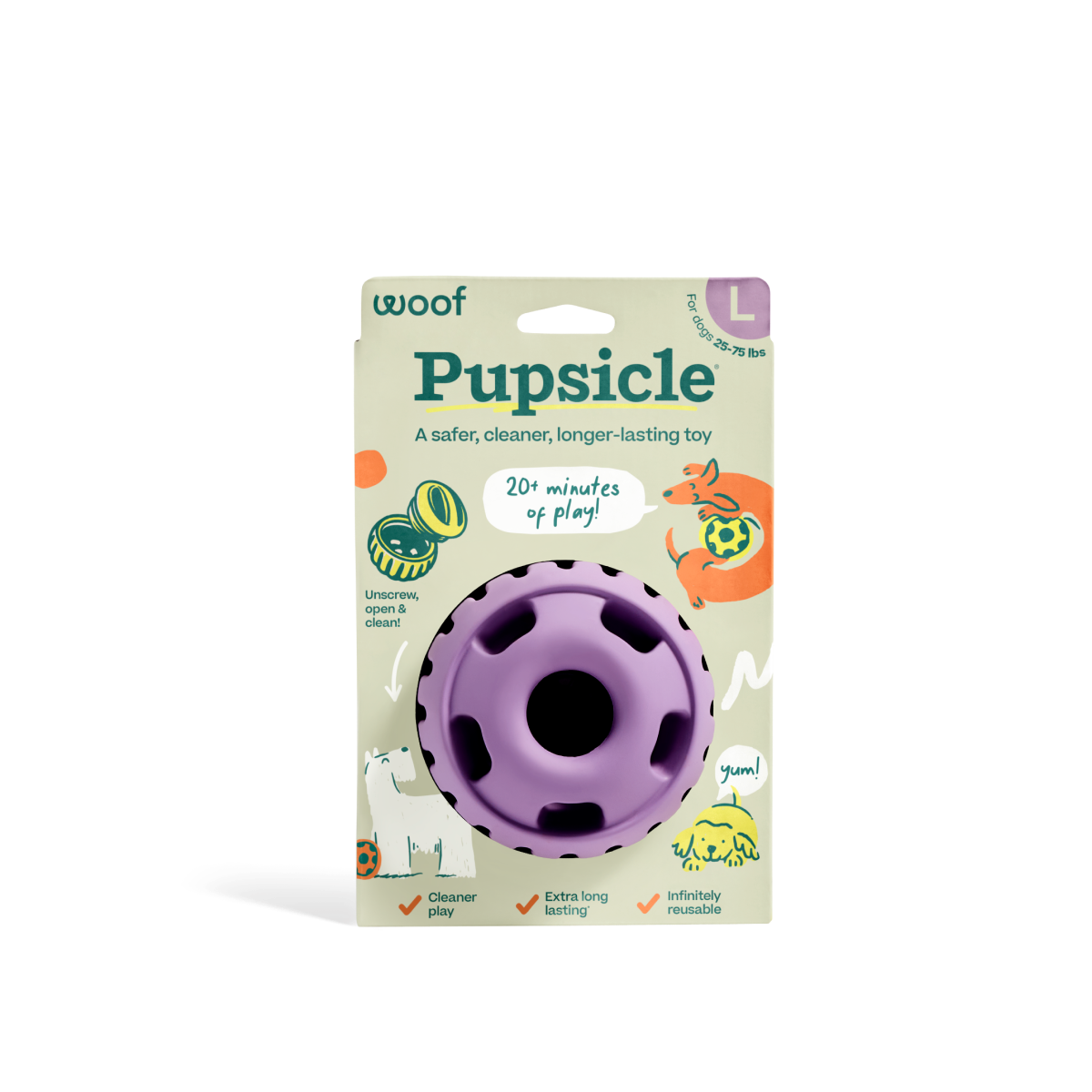 WOOF Pupsicle Lavender