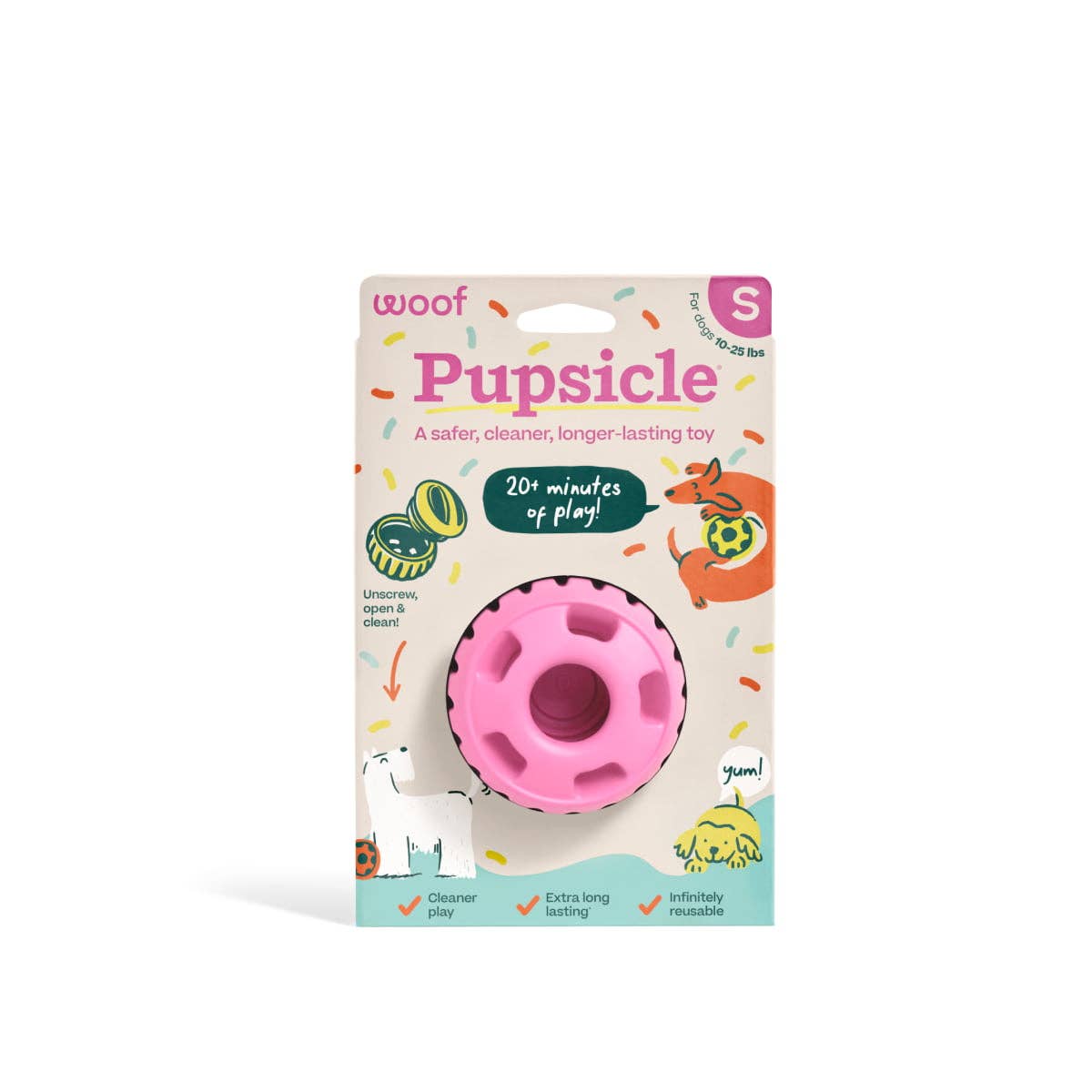 WOOF Pupsicle 'Birthday' Pink