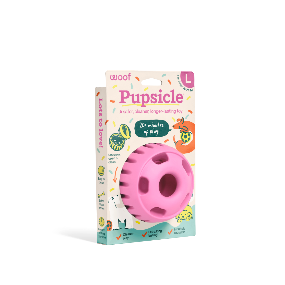 WOOF Pupsicle 'Birthday' Pink