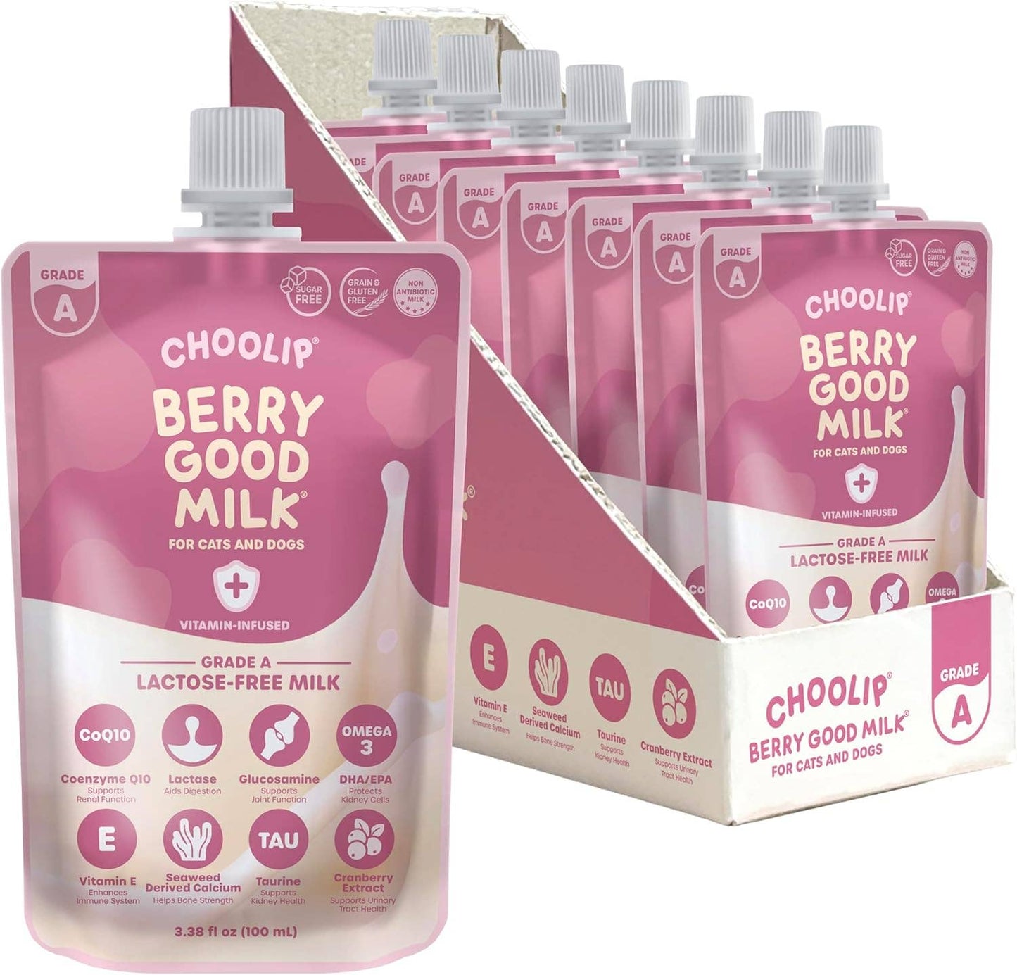 Berry Good Milk Pouch (100mL x 8 Pouches)