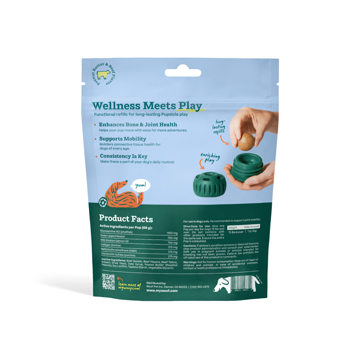 WOOF Joint Health Wellness Pops