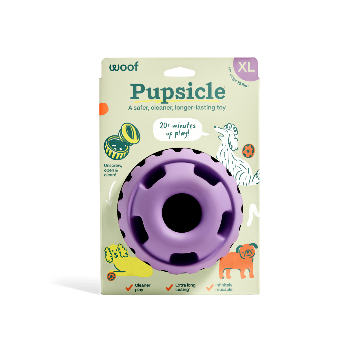WOOF Pupsicle Lavender