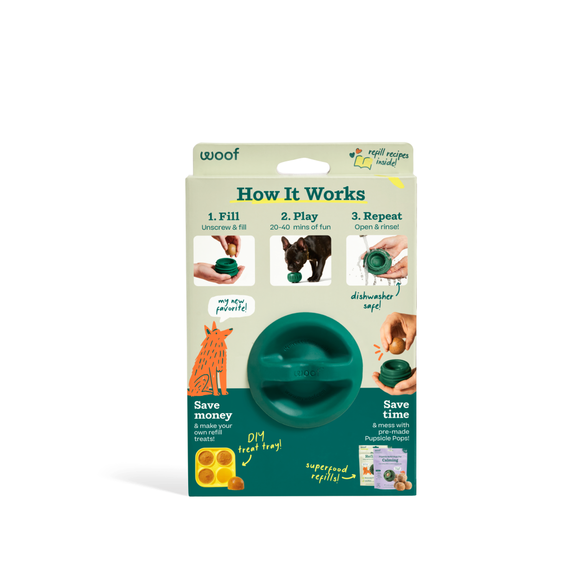 WOOF Pupsicle Green