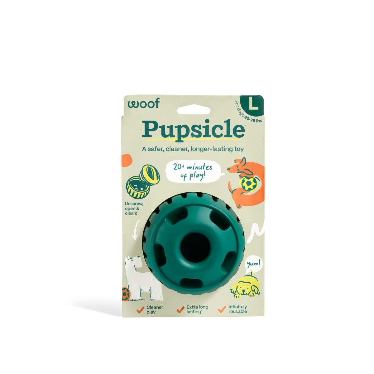 WOOF Pupsicle Green
