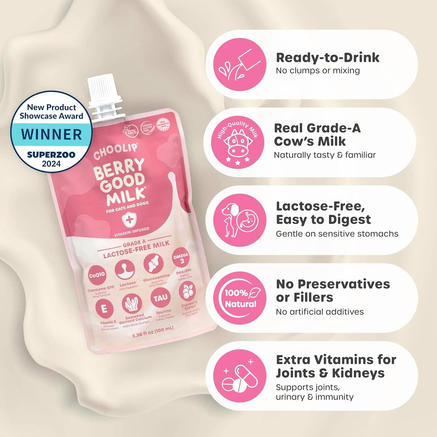 Berry Good Milk Pouch (100mL x 8 Pouches)