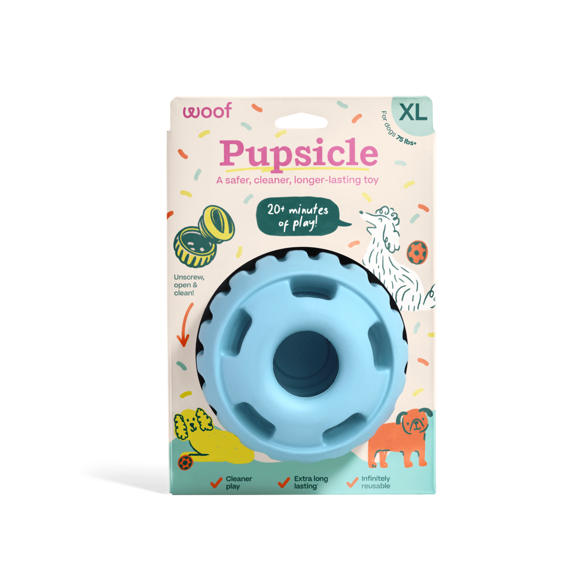 WOOF Pupsicle 'Birthday' Blue