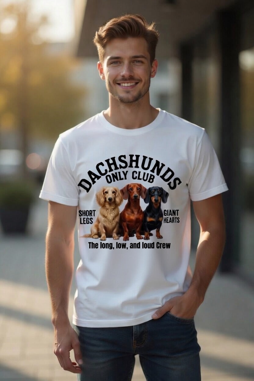 Dachshund Only Social Club Tee